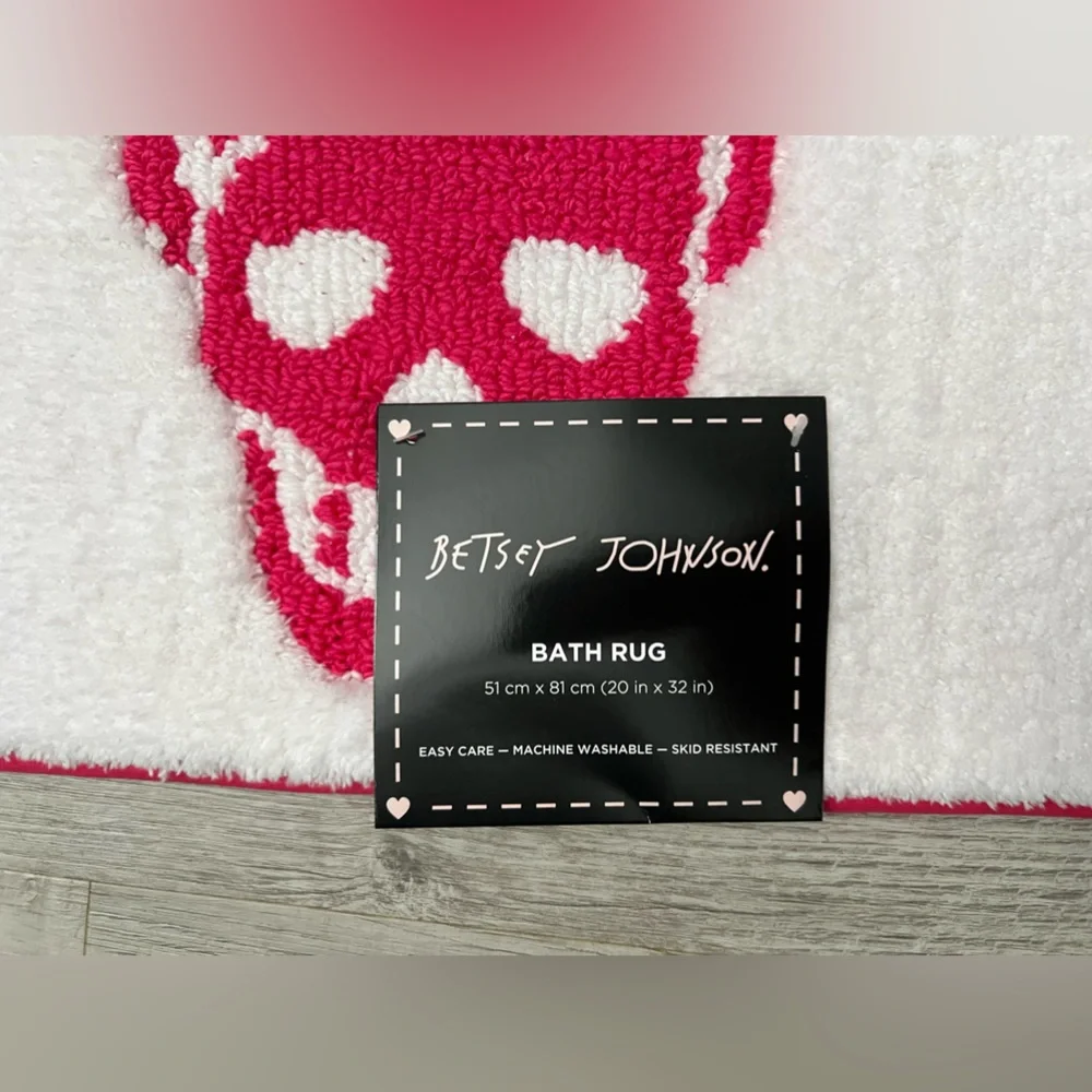 Betsey Johnson Skull Bath Rug